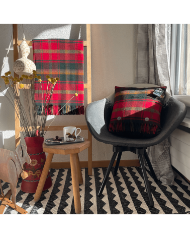 DARK MAPLE Tartan - Kissen für Sofa aus Merinowolle Bronte by Moon zierkissen sofa deko kissen kaufen dekokissen sofakissen