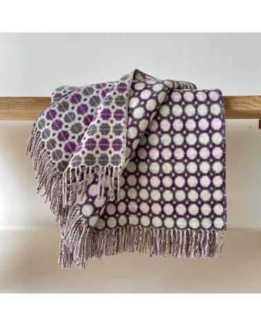 MILAN Clover - Couverture en laine mérinos, plaid pour canapé Bronte by Moon anglaise plaid tartan ecossais 100 laine highland