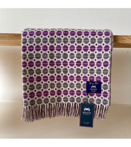 MILAN Clover - Couverture en laine mérinos, plaid pour canapé Bronte by Moon anglaise plaid tartan ecossais 100 laine highland