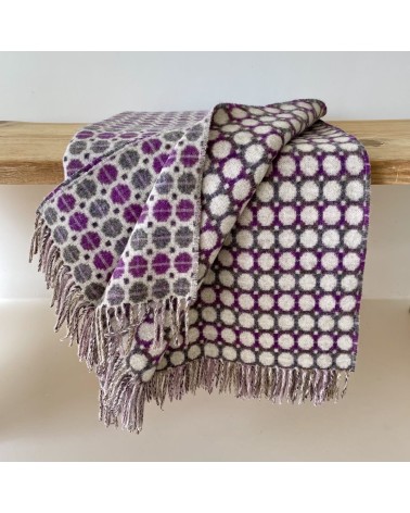 MILAN Clover - Coperta di lana merino Bronte by Moon plaid per divano in lana coperta morbida letto matrimoniale plaides 100 ...