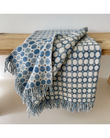 MILAN Aqua - Merino Decke, Kuscheldecke Bronte by Moon Schafwolldecke warme Woll Decken Sofa wohndecke kaufen