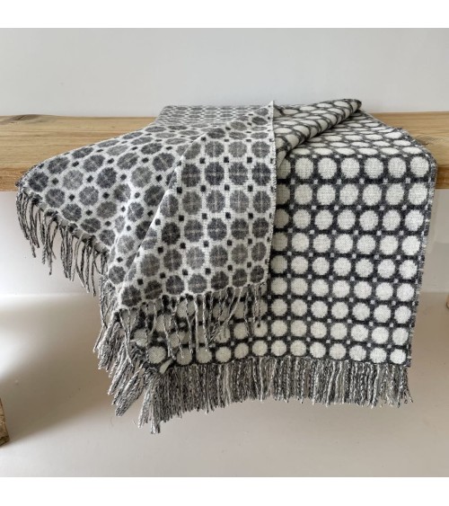 MILAN Grau - Merino Wolldecke, Kuscheldecke Bronte by Moon Schafwolldecke warme Woll Decken Sofa wohndecke kaufen