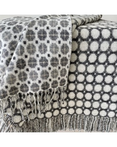 MILAN Grau - Merino Wolldecke, Kuscheldecke Bronte by Moon Schafwolldecke warme Woll Decken Sofa wohndecke kaufen