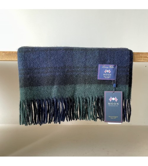 BLACK WATCH - Kniedecke, Decke aus reiner Schurwolle Bronte by Moon hochwertige Englische Tartan Plaid Schottenmuster Schotti...