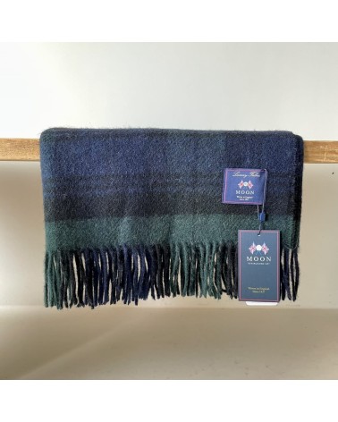 BLACK WATCH - Kniedecke, Decke aus reiner Schurwolle Bronte by Moon hochwertige Englische Tartan Plaid Schottenmuster Schotti...