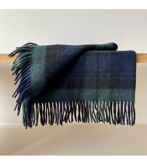 BLACK WATCH - Kniedecke, Decke aus reiner Schurwolle Bronte by Moon hochwertige Englische Tartan Plaid Schottenmuster Schotti...