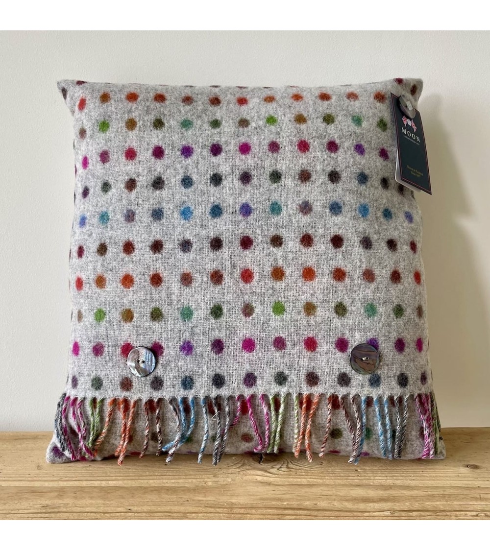 MULTI SPOT Grigio - Cuscino per divano in lana merino Bronte by Moon cuscini decorativi per divano deco di lusso originale