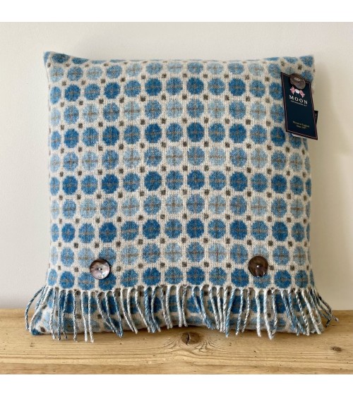 MILAN AQUA - Sofa Cushion in merino wool Bronte by Moon best throw pillows sofa cushions covers decorative