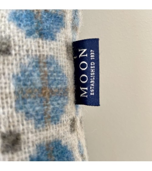MILAN AQUA - Coussin décoratif en laine mérinos Bronte by Moon pour canapé decoratif salon chaise deco