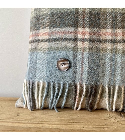 GLEN COE Aqua - Coussin décoratif en laine Bronte by Moon coussins décoratifs pour canapé salon deco original suisse