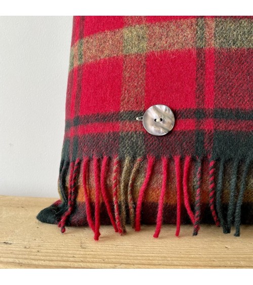DARK MAPLE Tartan - Kissen für Sofa aus Merinowolle Bronte by Moon zierkissen sofa deko kissen kaufen dekokissen sofakissen