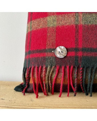 DARK MAPLE Tartan - Kissen für Sofa aus Merinowolle Bronte by Moon zierkissen sofa deko kissen kaufen dekokissen sofakissen
