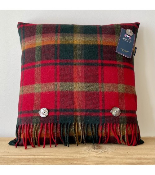 DARK MAPLE Tartan - Kissen für Sofa aus Merinowolle Bronte by Moon zierkissen sofa deko kissen kaufen dekokissen sofakissen