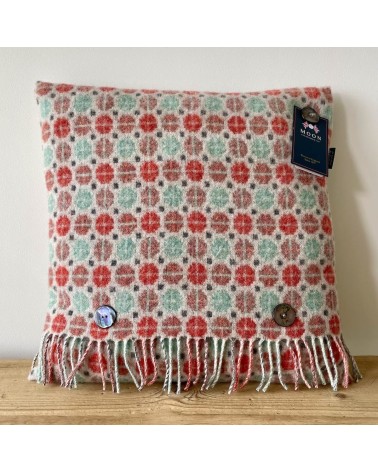 MILAN Coral & Mint - Sofa Cushion in merino wool Bronte by Moon decorative accent throw pillows cases sofa original