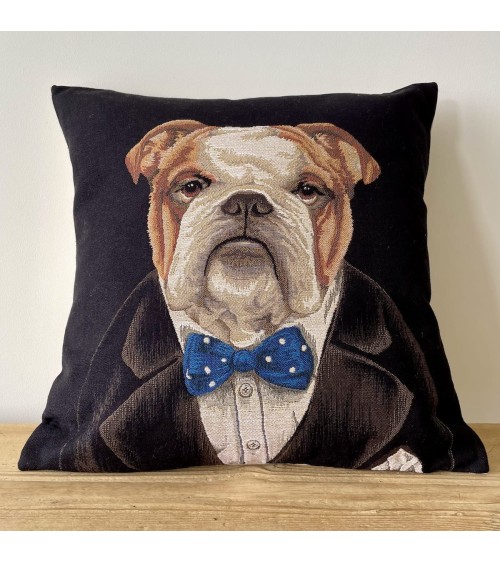 Churchill Bulldog - Housse de coussin Yapatkwa pour canapé decoratif salon chaise deco