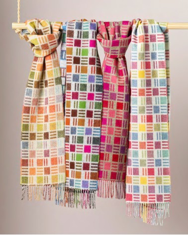 RIBBON Beige - Merino wool scarf Bronte by Moon scarves for women mens scarf Kitatori Switzerland