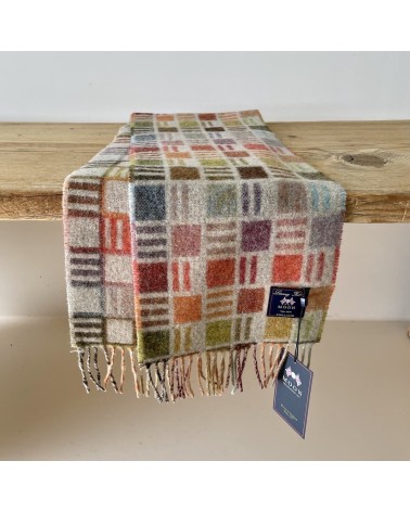 RIBBON Beige - Sciarpa di lana merinos Bronte by Moon sciarpa inglese per donna da uomo per donna sciarpe di lana eleganti