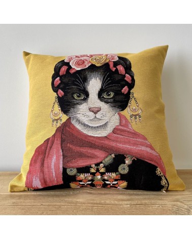 Ritratto di gatto - Frida Kahlo - Copricuscini divano Yapatkwa cuscini decorativi per sedie cuscino eleganti