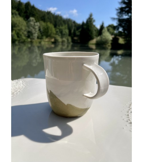 Large Porcelain Mug - Vapor Green Maison Dejardin Cups & Mugs design switzerland original
