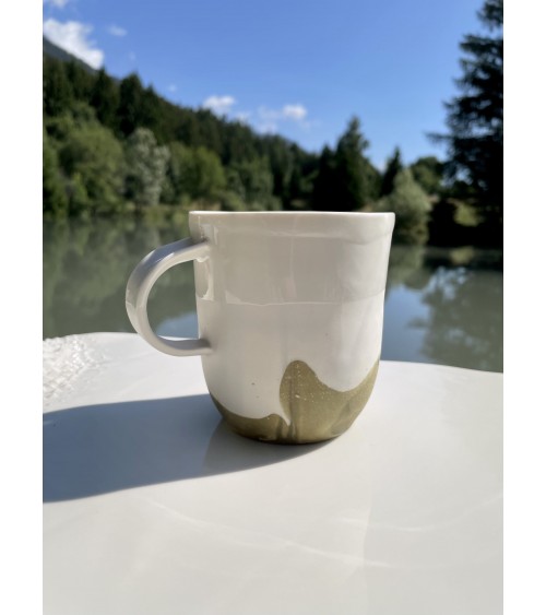 Large Porcelain Mug - Vapor Green Maison Dejardin coffee tea cup mug funny