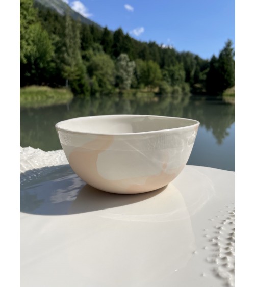 Large Porcelain Bowl - Vapor Pink Maison Dejardin Bowls design switzerland original