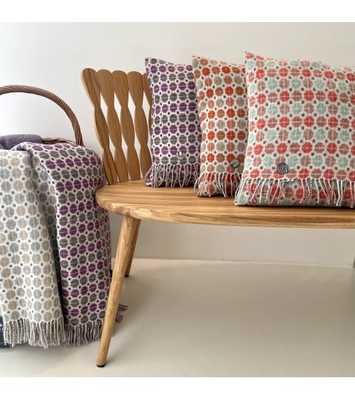 MILAN Clover - Couverture en laine mérinos, plaid pour canapé Bronte by Moon plaide pour canapé de lit cocooning chaud