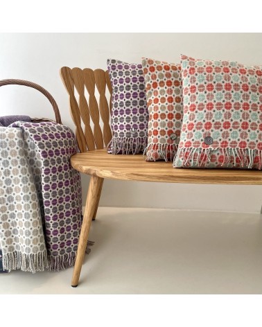 MILAN Clover - Couverture en laine mérinos, plaid pour canapé Bronte by Moon plaide pour canapé de lit cocooning chaud