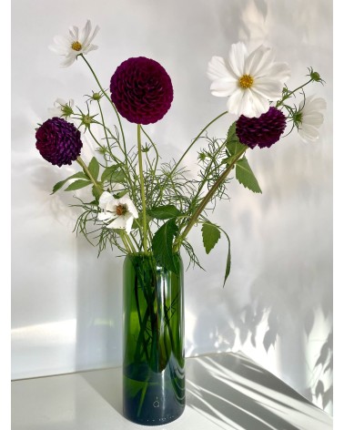 Glass flower vase - Débattre Q de Bouteilles table flower living room vase kitatori switzerland