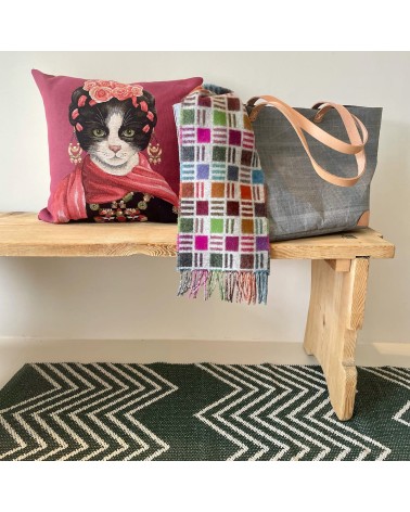 Katzenporträt - Frida Kahlo - Kissenbezug Yapatkwa zierkissen sofa deko kissen kaufen dekokissen sofakissen