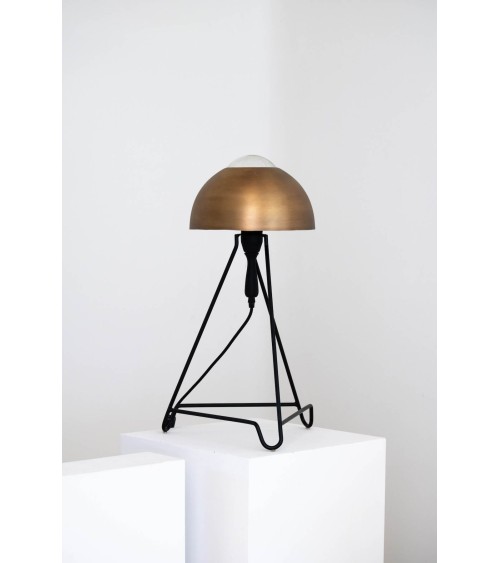 Studio Simple Noir & laiton - Lampe de table, lampe de chevet Serax a poser de nuit led moderne originale design suisse