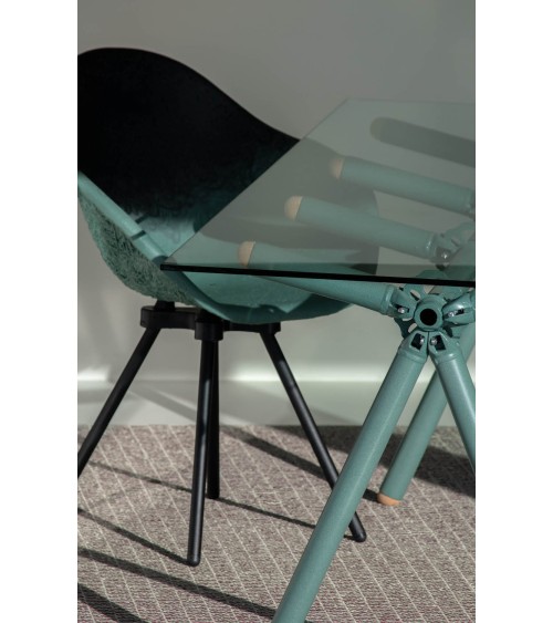 CLAVEX 68.0 Rivière - Designer Tisch aus Glas - AUSSTELLUNGSMODELL