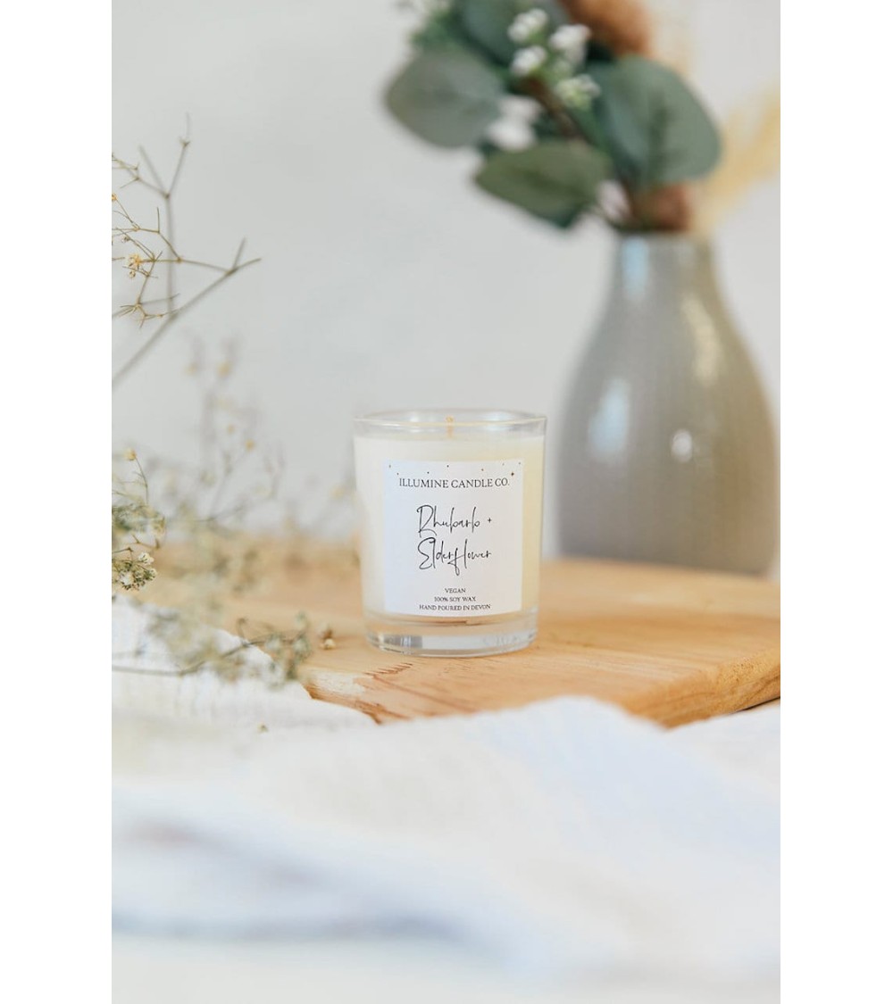 Rhubarb & Elderflower - Scented Candle handmade good smelling candles shop store