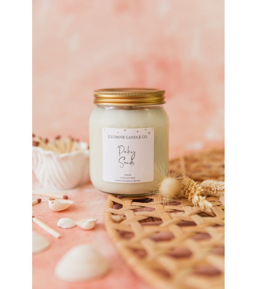 Pinky Sands - Duftkerze Beste Natürliche Duftkerzen im glas kaufen