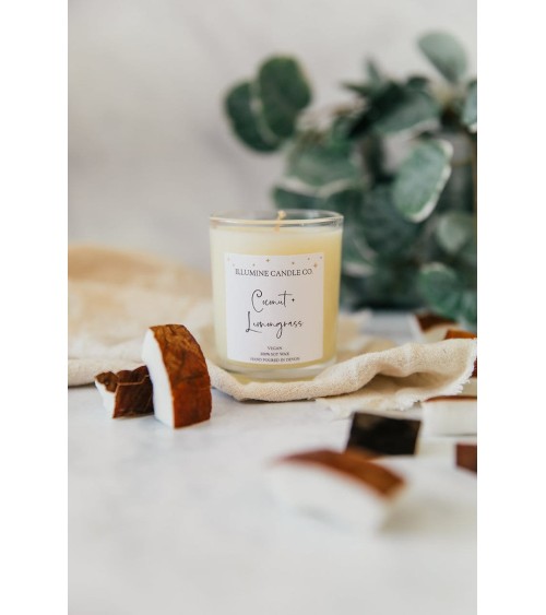Coconut & Lemongrass - Scented Candle Illumine Candle Co. Scented Candle design switzerland original