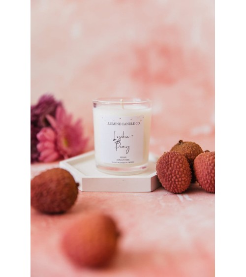 Lychee and peony - Scented Candle Illumine Candle Co. Scented Candle design switzerland original