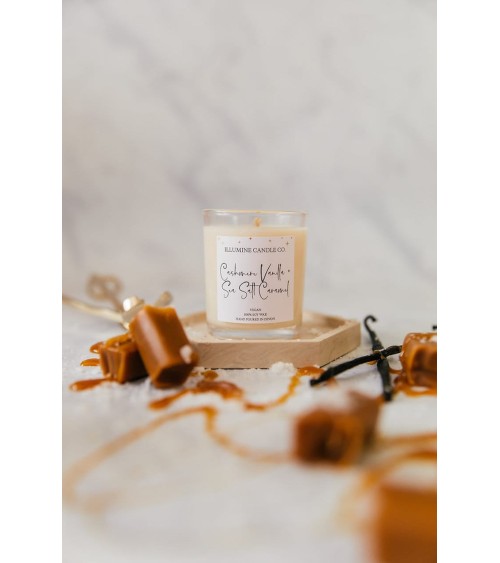 Cashmere Vanilla & Sea Salt Caramel - Scented Candle handmade good smelling candles shop store