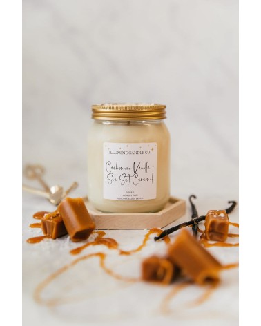 Cashmere Vanilla & Sea Salt Caramel - Scented Candle handmade good smelling candles shop store