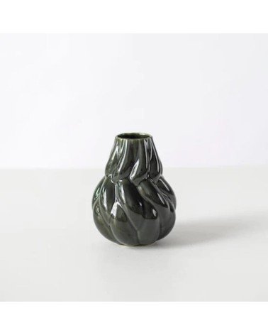 Vase design EDA - Vert forêt MYLHTA design fleur décoratif original kitatori suisse