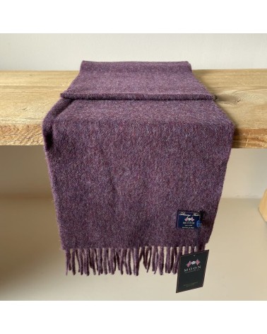 PLAIN Purple Heather - Merino wool scarf Bronte by Moon scarves for women mens scarf Kitatori Switzerland