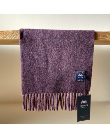 PLAIN Purple Heather - Merino wool scarf Bronte by Moon scarves man mens women ladies male neck winter scarf