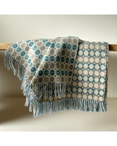 MILAN Eucalyptus - Merino wool blanket Bronte by Moon warm cozy soft sofa throw blanket picnic throws and blankets