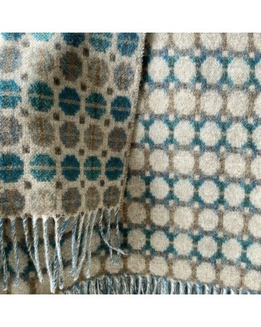 MILAN Eucalipto - Coperta di lana merino Bronte by Moon di qualità per divano coperte plaid