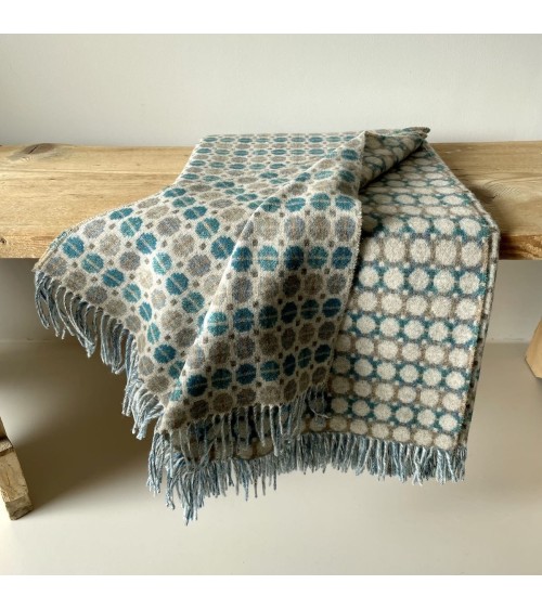 MILAN Eucalipto - Coperta di lana merino Bronte by Moon plaid per divano in lana coperta morbida letto matrimoniale plaides 1...