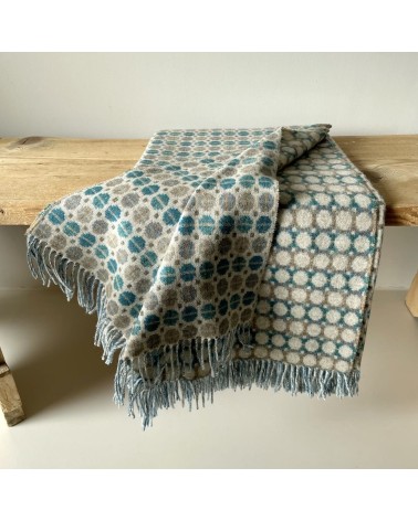 MILAN Eucalyptus - Merino wool blanket Bronte by Moon warm cozy soft sofa throw blanket picnic throws and blankets
