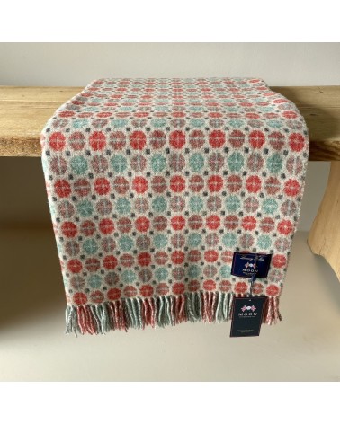 MILAN Corallo e Menta - Coperta di lana merino Bronte by Moon plaid per divano in lana coperta morbida letto matrimoniale pla...