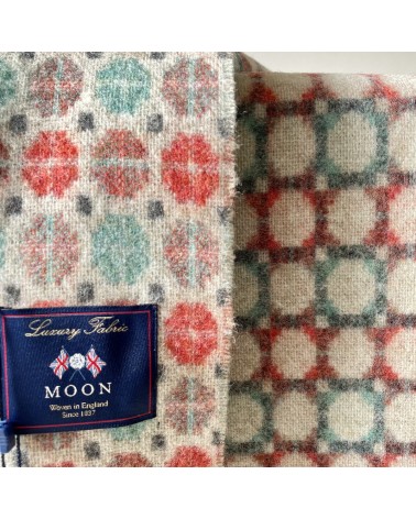 MILAN Corallo e Menta - Coperta di lana merino Bronte by Moon plaid per divano in lana coperta morbida letto matrimoniale pla...