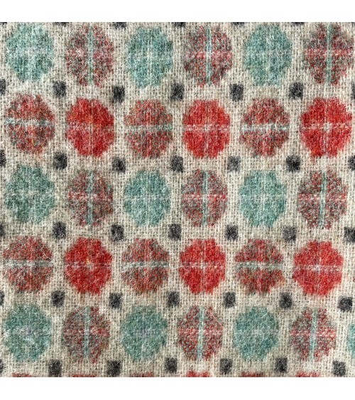 MILAN Corallo e Menta - Coperta di lana merino Bronte by Moon plaid per divano in lana coperta morbida letto matrimoniale pla...