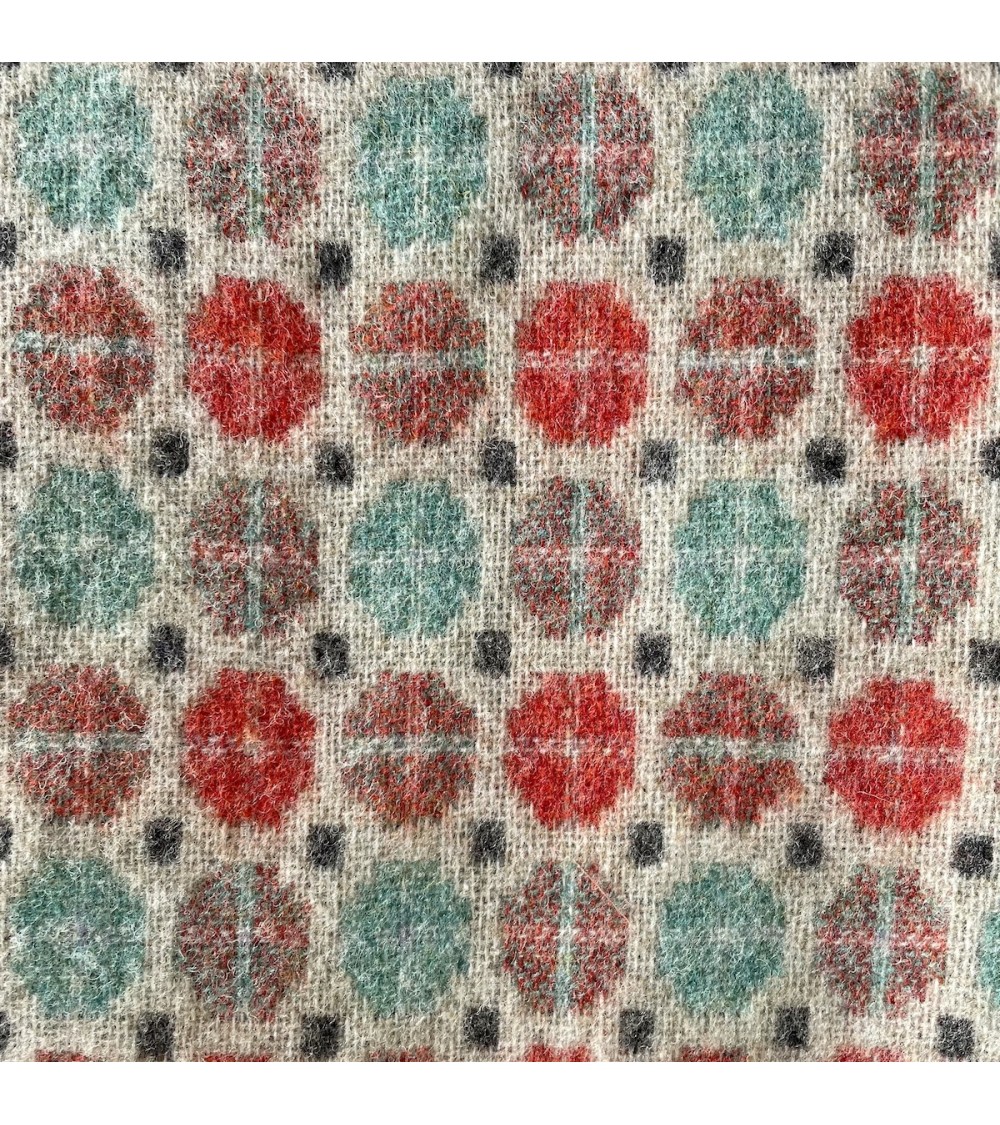 MILAN Corallo e Menta - Coperta di lana merino Bronte by Moon plaid per divano in lana coperta morbida letto matrimoniale pla...