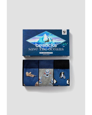 Socken - WWF-Paket - Save the Oceans Besocks socke kuschelsocken für damen lustig herren farbige coole socken