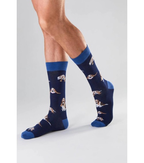 Socken - BeBasset - Basset Hound Besocks socke kuschelsocken für damen lustig herren farbige coole socken